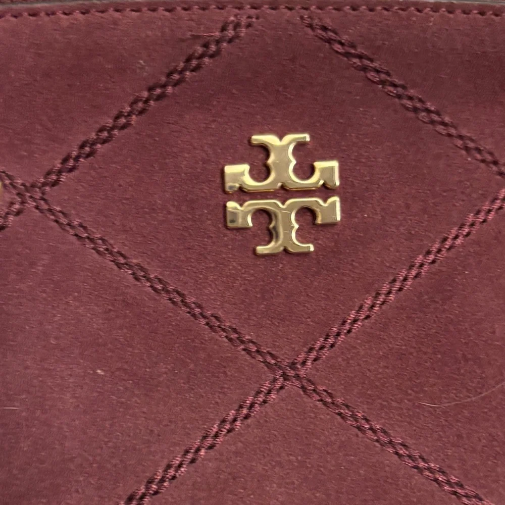 Tory Burch Suede Quilted Crossbody Bag - Picture 3 of 13